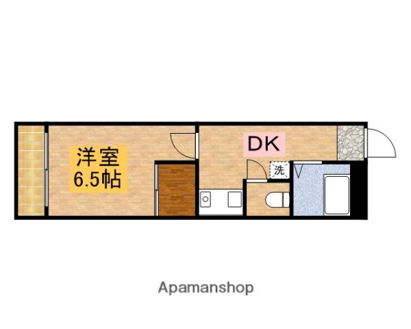 コート三和(1DK/2階)の間取り写真