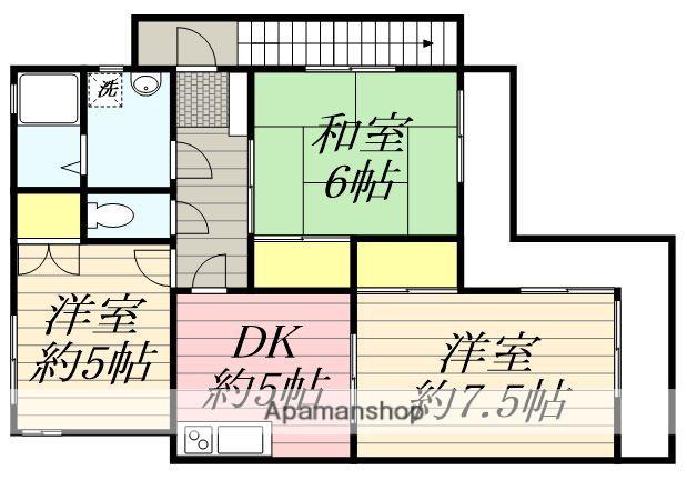 三鷹永谷ハイツⅢ(3K/2階)の間取り写真