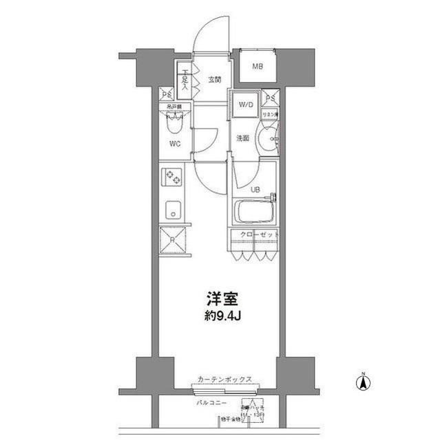 コンフォリア新宿御苑2(ワンルーム/10階)の間取り写真