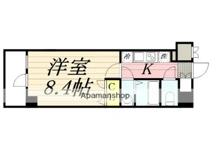 N-STAGE KAMIKITADAI(1K/4階)の間取り写真