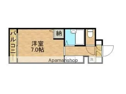 アビヤントキヨ(1K/1階)の間取り写真