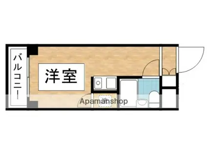 ドミール武蔵台(ワンルーム/3階)の間取り写真
