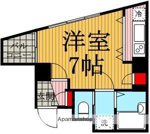 ステージファースト三軒茶屋アジールコートⅡ(ワンルーム/6階)の間取り写真