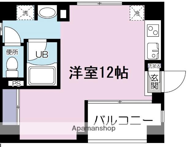 三鶴屋ハウス(ワンルーム/2階)の間取り写真