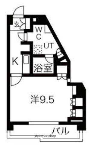 日神デュオステージ小竹向原(1K/1階)の間取り写真