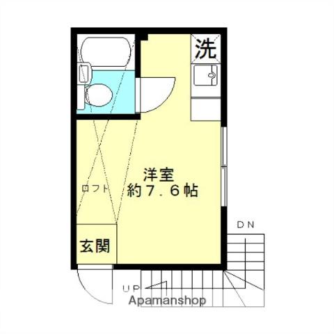 シャトレKAMIYA(ワンルーム/2階)の間取り写真