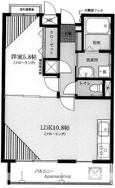 ルナシオン吉祥寺(1LDK/2階)の間取り写真
