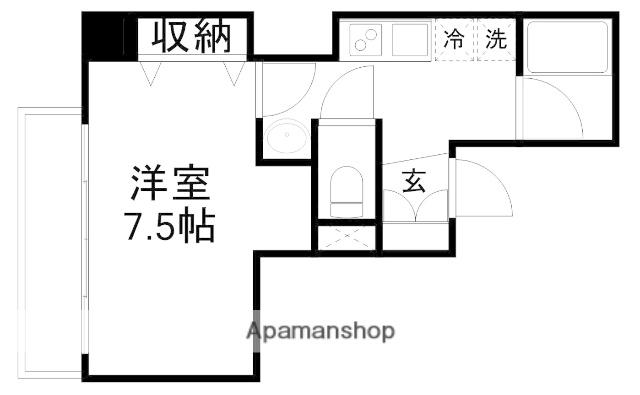 コンフォート吉祥寺(1K/2階)の間取り写真