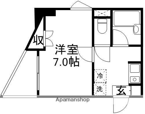 コンフォート吉祥寺(1K/4階)の間取り写真