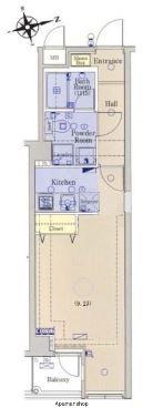 ブライズ西荻窪(1K/4階)の間取り写真