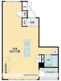 パークブリージェ井の頭(ワンルーム/3階)の間取り写真
