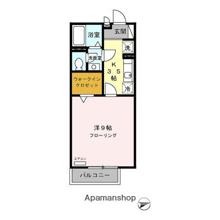 ソフィアローズ(1K/2階)の間取り写真