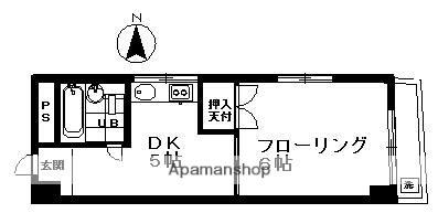 シティハイツ(1DK/3階)の間取り写真