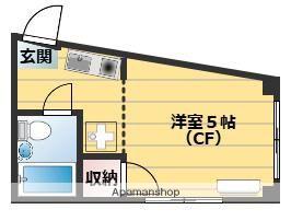 かねこ友禅ビル(1K/3階)の間取り写真