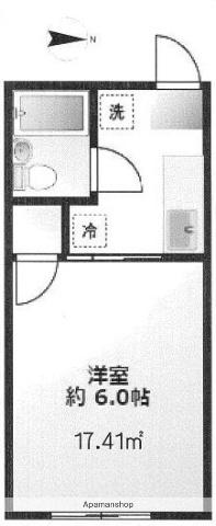 シティーハイムエマーシュ(1K/1階)の間取り写真