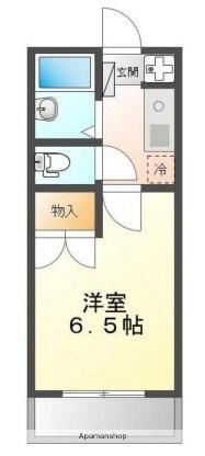 メープルコート(1K/2階)の間取り写真