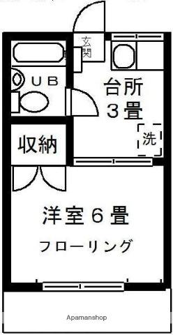 グレイス井の頭(1K/1階)の間取り写真