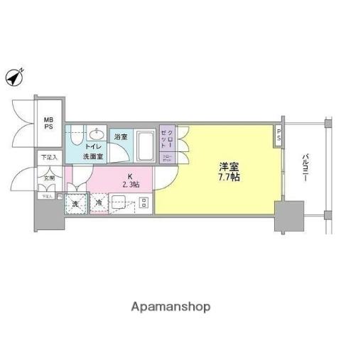 常盤レジデンシア荻窪 4階階 間取り