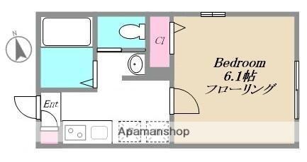 カーサ小金井(1K/1階)の間取り写真