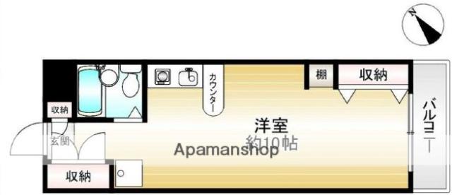 ハイツ西久保 2階階 間取り