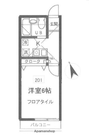ロフト吉祥寺南(1K/2階)の間取り写真