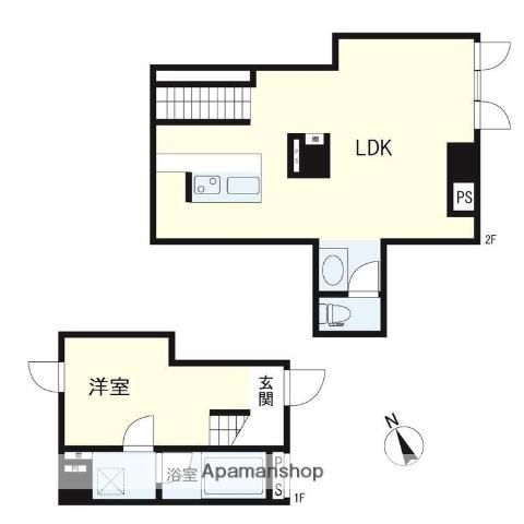 ゼクシア吉祥寺(1LDK/1階)の間取り写真