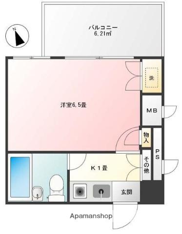 グローリア荻窪(1K/11階)の間取り写真