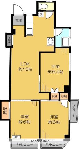メゾン西荻窪(3LDK/2階)の間取り写真