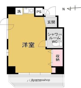 パークファミリア(ワンルーム/6階)の間取り写真
