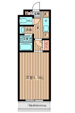 サンライトM東小金井(1K/1階)の間取り写真