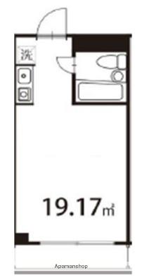 ミタカハイム(ワンルーム/4階)の間取り写真