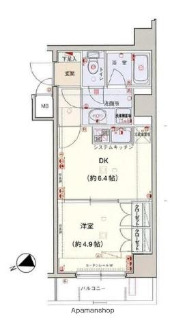 エクセリア荻窪 2階階 間取り