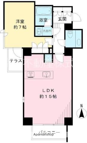 グロリオール荻窪(1LDK/7階)の間取り写真