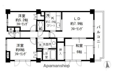 パークハイムF 2階階 間取り