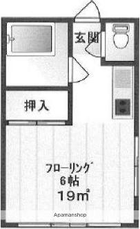 エコーハイツ(1K/2階)の間取り写真