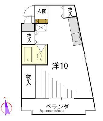 ベルハイム西荻窪(ワンルーム/4階)の間取り写真