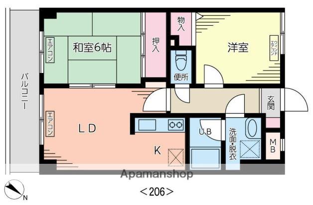TMレジデンス 2階階 間取り