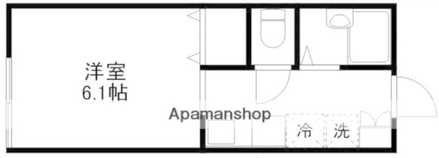 マノワール21(ワンルーム/1階)の間取り写真