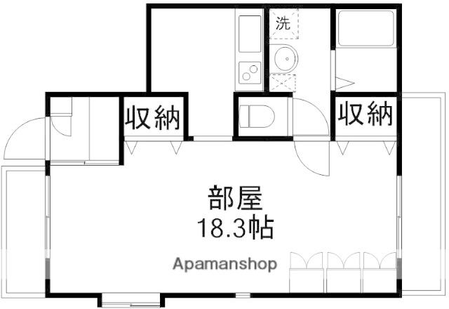 コートヴィラ吉祥寺(1K/1階)の間取り写真