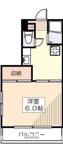 司ビル(1K/3階)の間取り写真