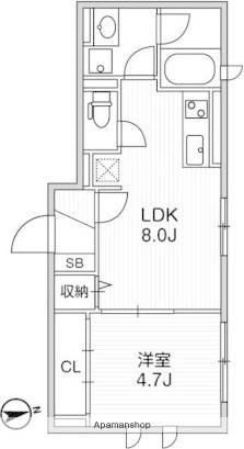 I-LAND荻窪(1LDK/1階)の間取り写真