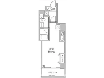 レジディア荻窪Ⅲ(ワンルーム/5階)の間取り写真