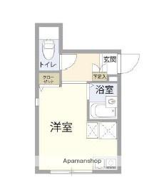 シグネチャー武蔵小金井(ワンルーム/1階)の間取り写真