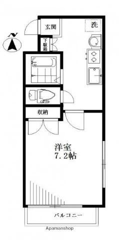 シティプラザ荻窪(1K/3階)の間取り写真