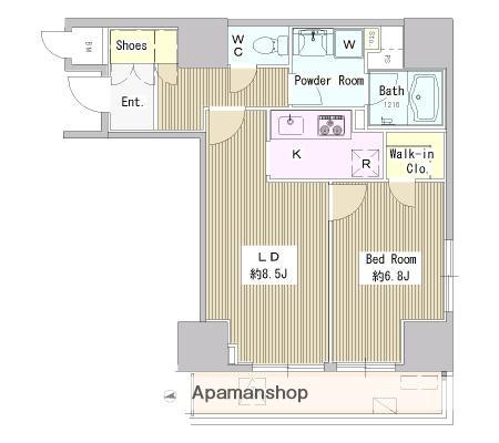 フェアステージ武蔵野(1LDK/10階)の間取り写真
