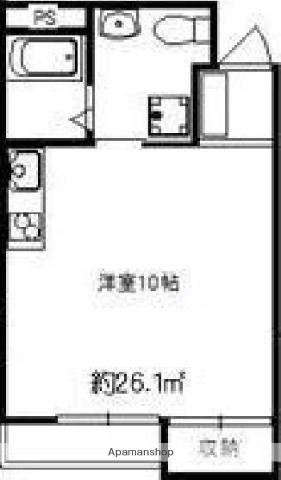 M-CUBED(ワンルーム/1階)の間取り写真