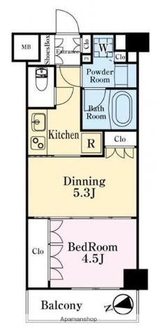 デュオステージ武蔵小金井 5階階 間取り