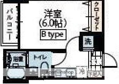 コルサ武蔵野(1K/3階)の間取り写真