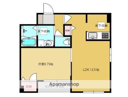 三和ハイムA(1LDK/1階)の間取り写真