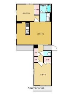 三和ハイムA(2LDK/2階)の間取り写真